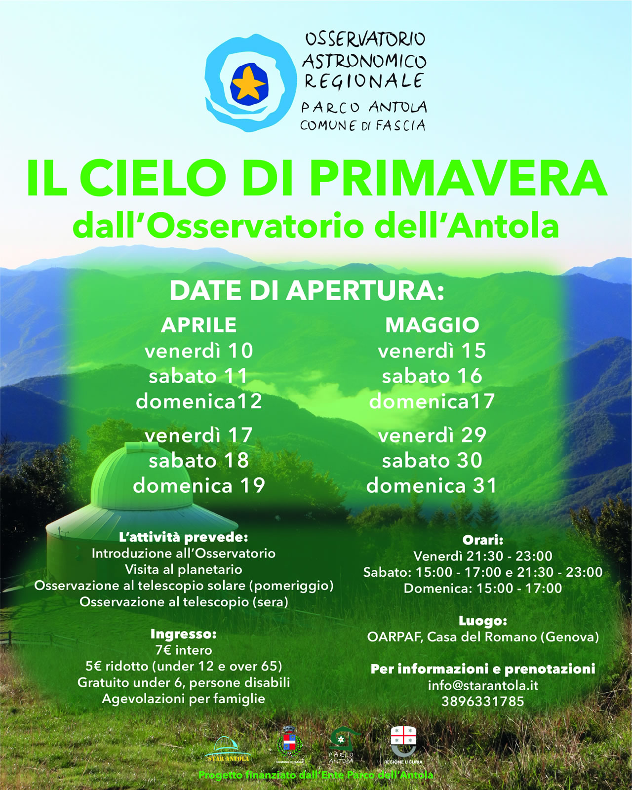 il cielo primaverile 2026