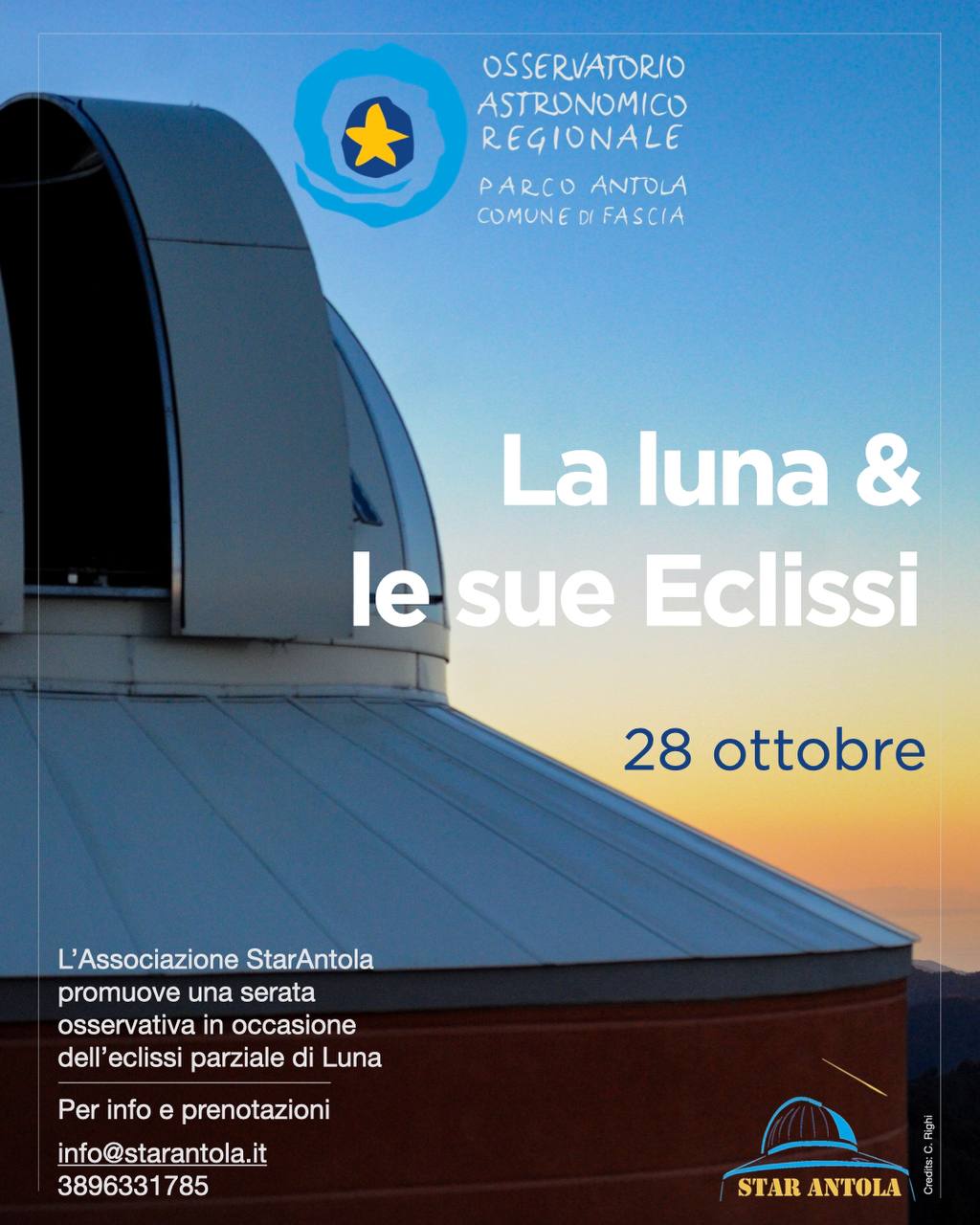 Evento speciale - La Luna e le sue eclissi